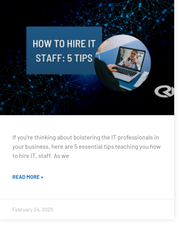 IT Staffing blog post how to hire IT Staff