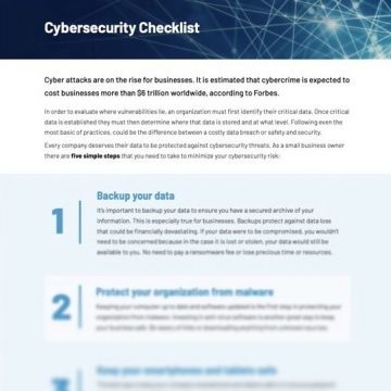 Cyberchecklist Image - Landing Page